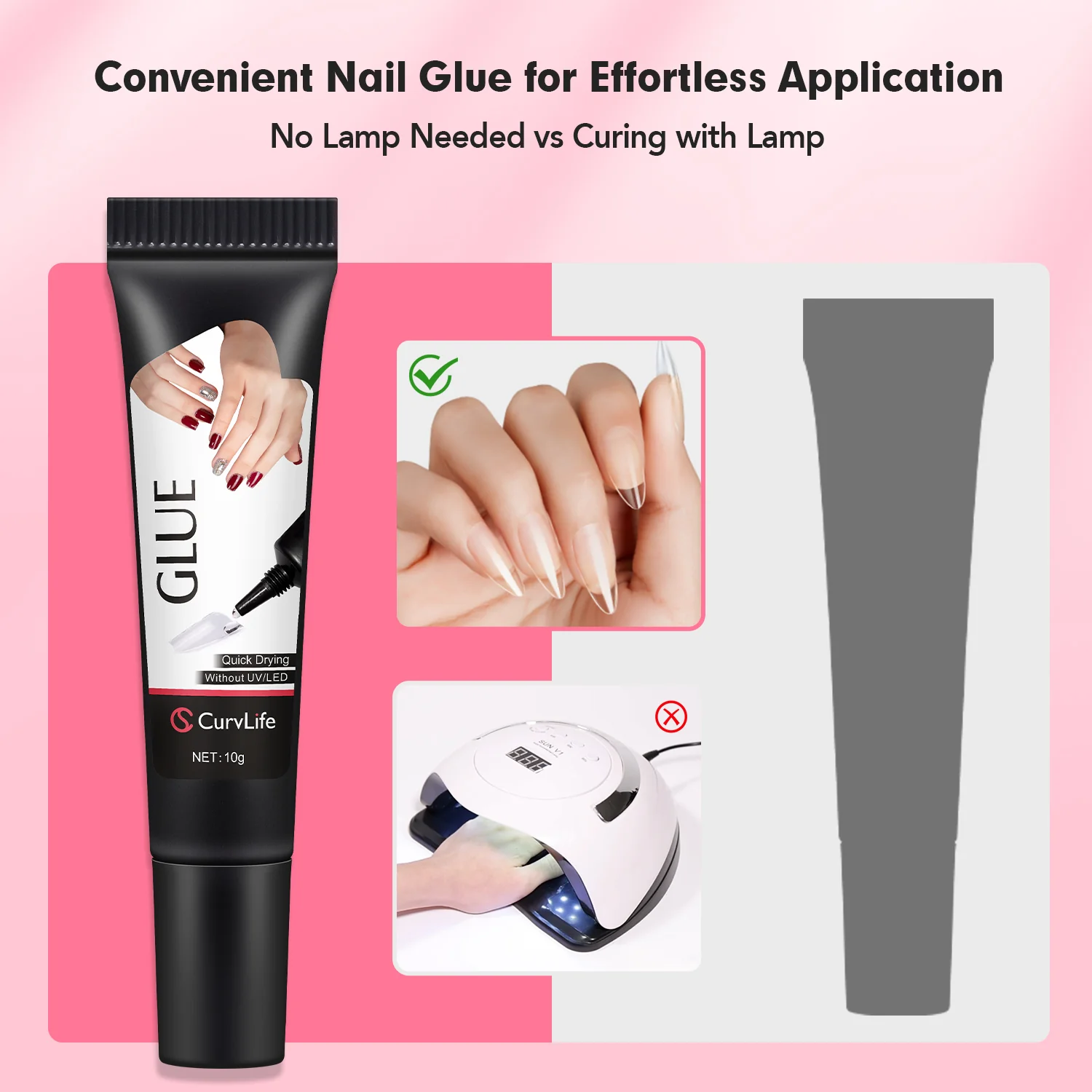 10g 2pcs Semi-Solid Nail Glue Kit - Image 4