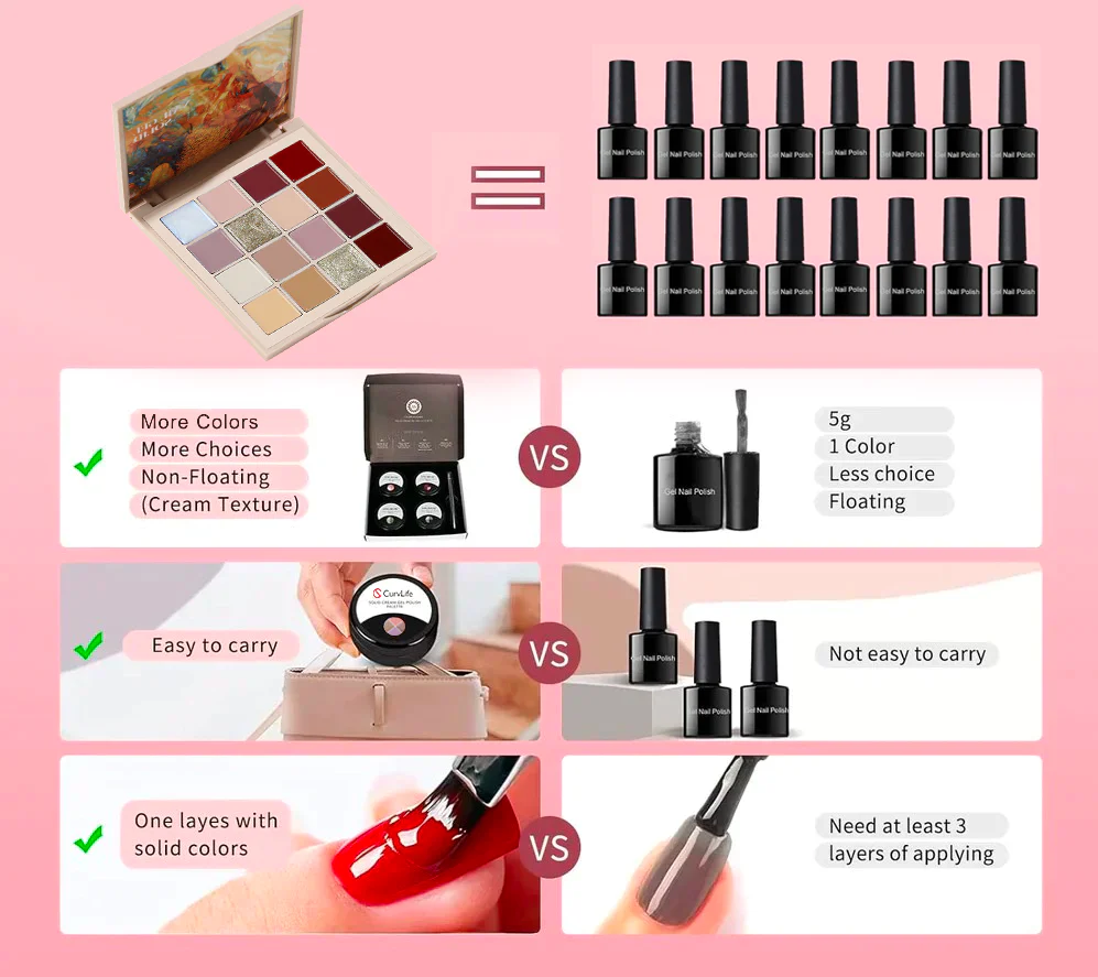16 Colors Solid Nail Gel Set9 - Image 4