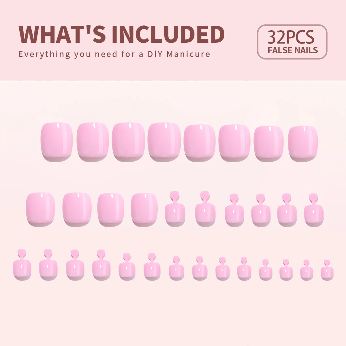 Dusky Pink - Squoval Toenails - Image 9
