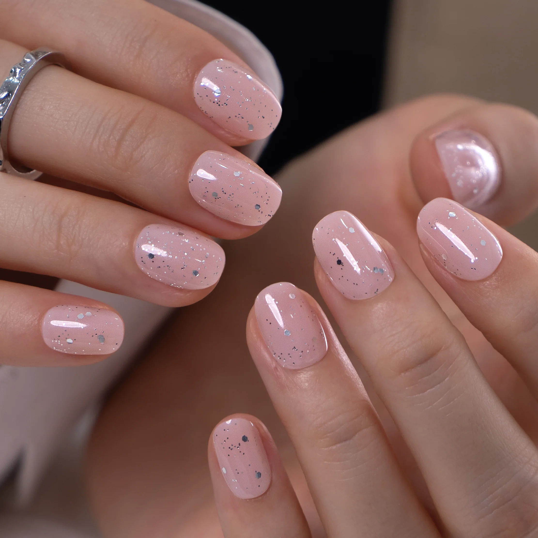 Blush Confetti – RS Squoval - Image 3