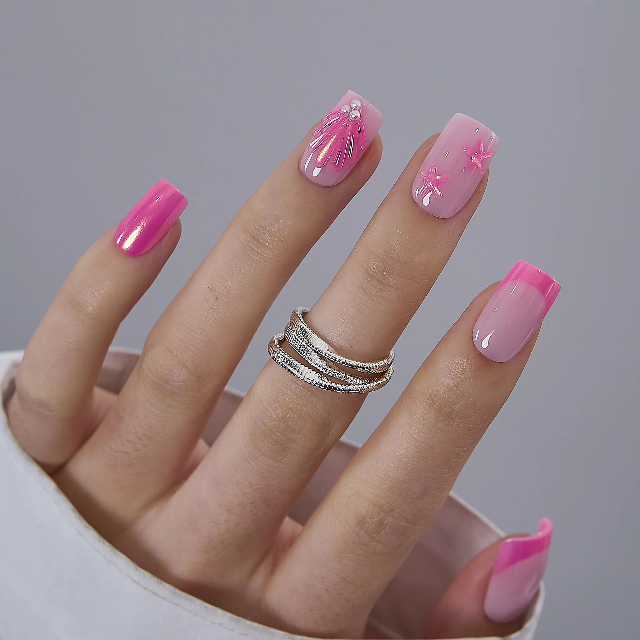Designer’s Pick | Coral Tide – M Squoval - Image 3