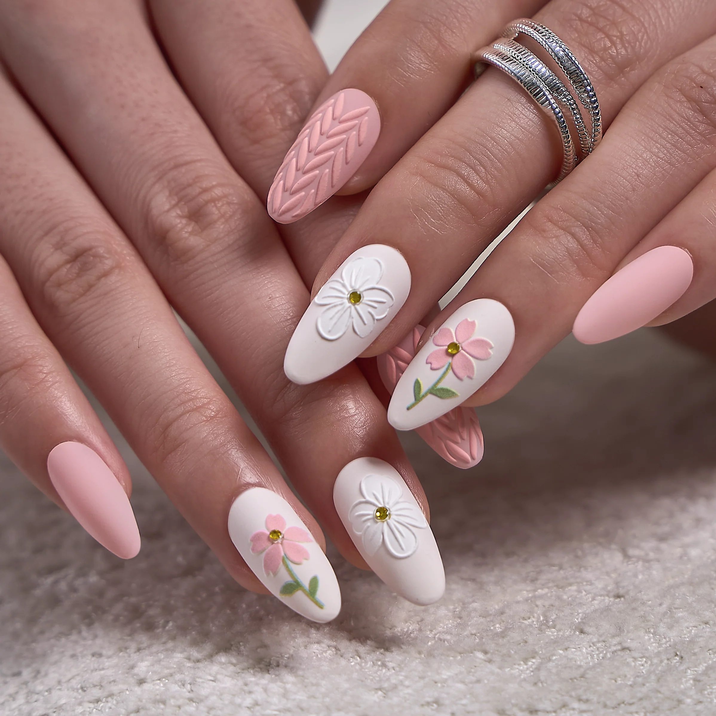 Designer’s Pick | Knitted Blossom – M Almond - Image 2