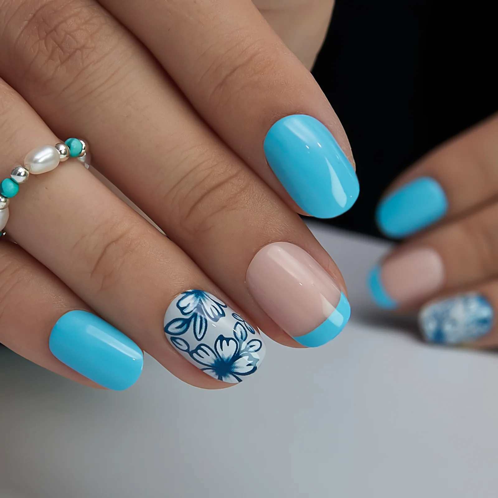 Blue Blossom – RS Squoval - Image 3