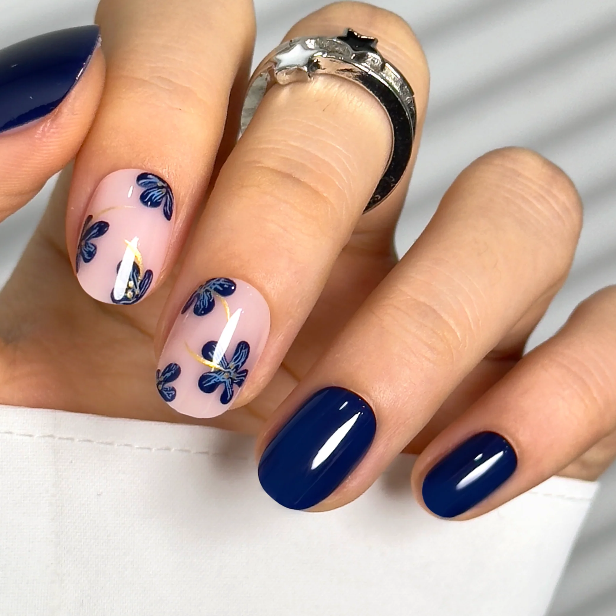 Navy Petal – RS Squoval - Image 3