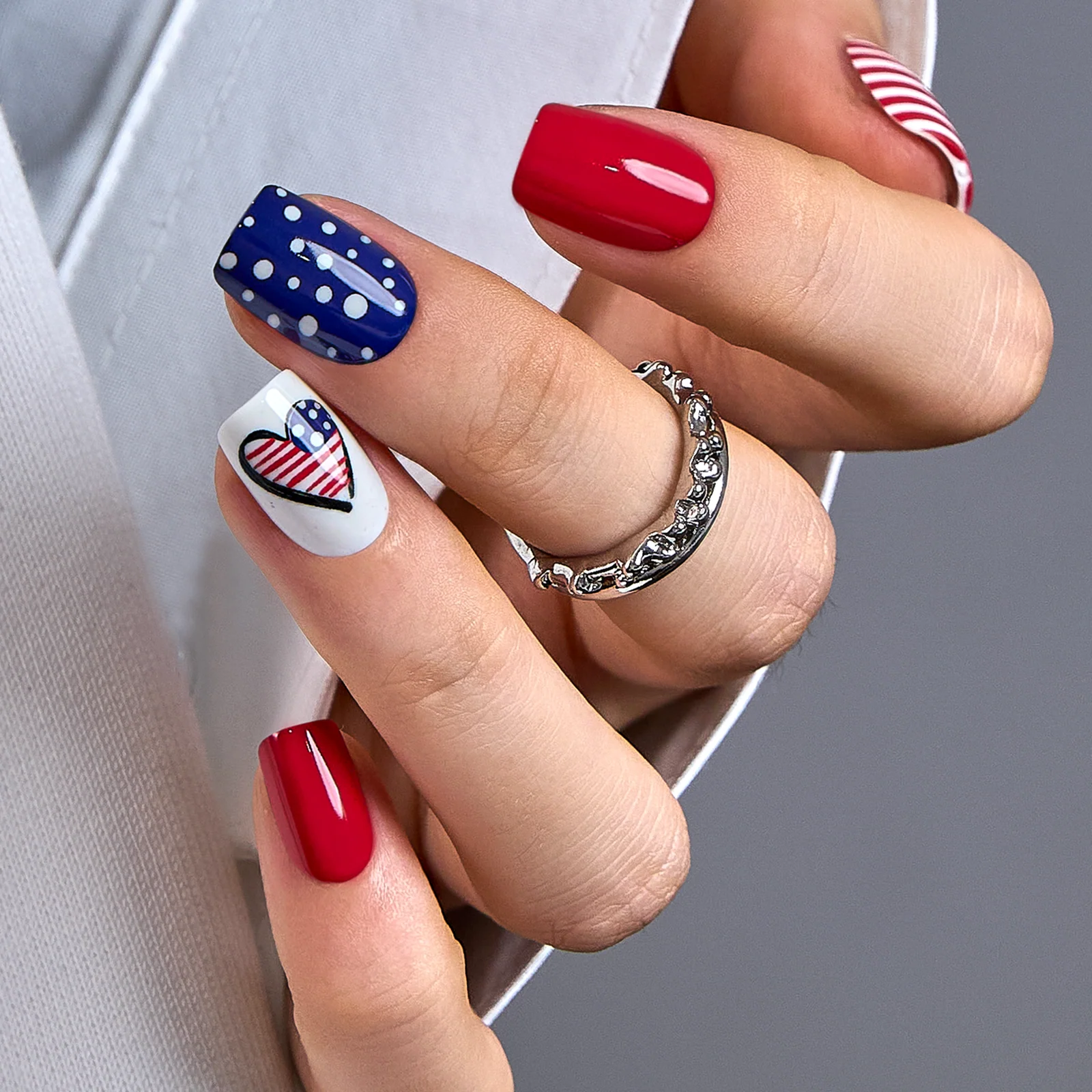 Patriotic Hearts – S Squoval - Image 2
