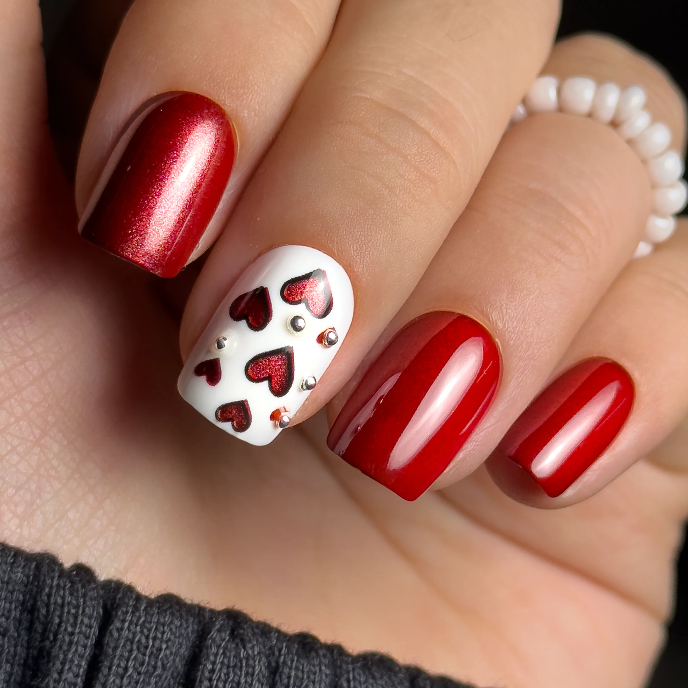 Romantic Red – S Squoval - Image 3