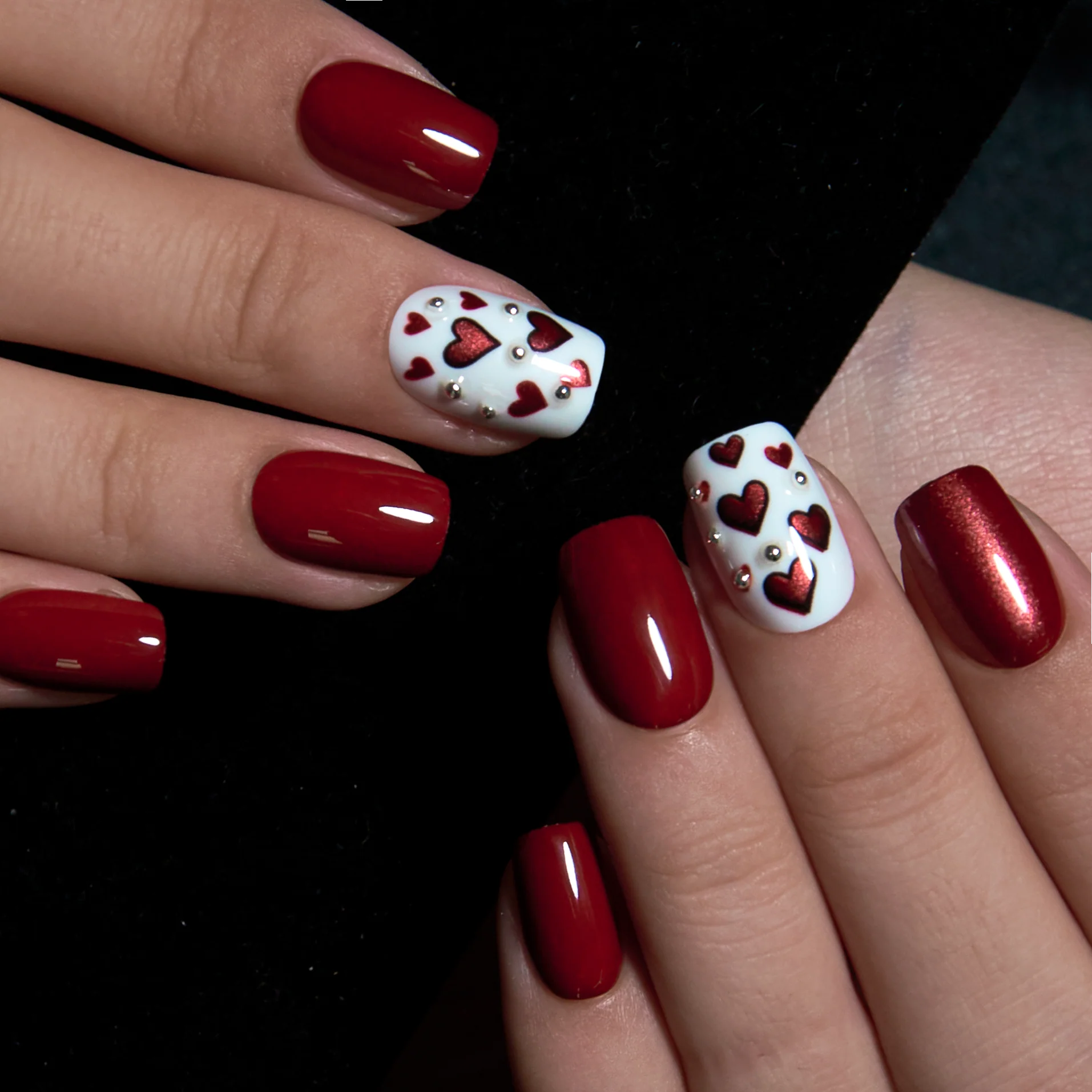 Romantic Red – S Squoval - Image 4
