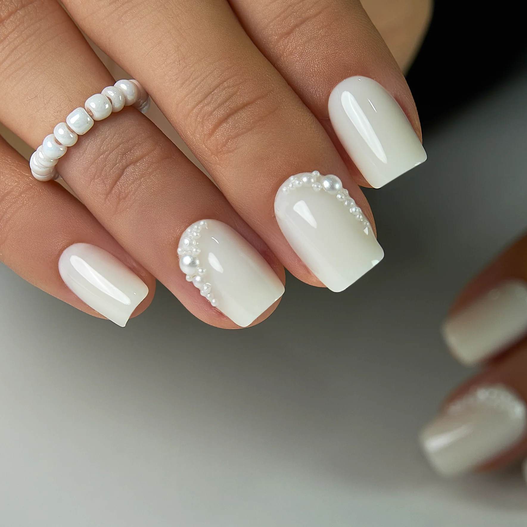 Pearl Drizzle – S Squoval - Image 3