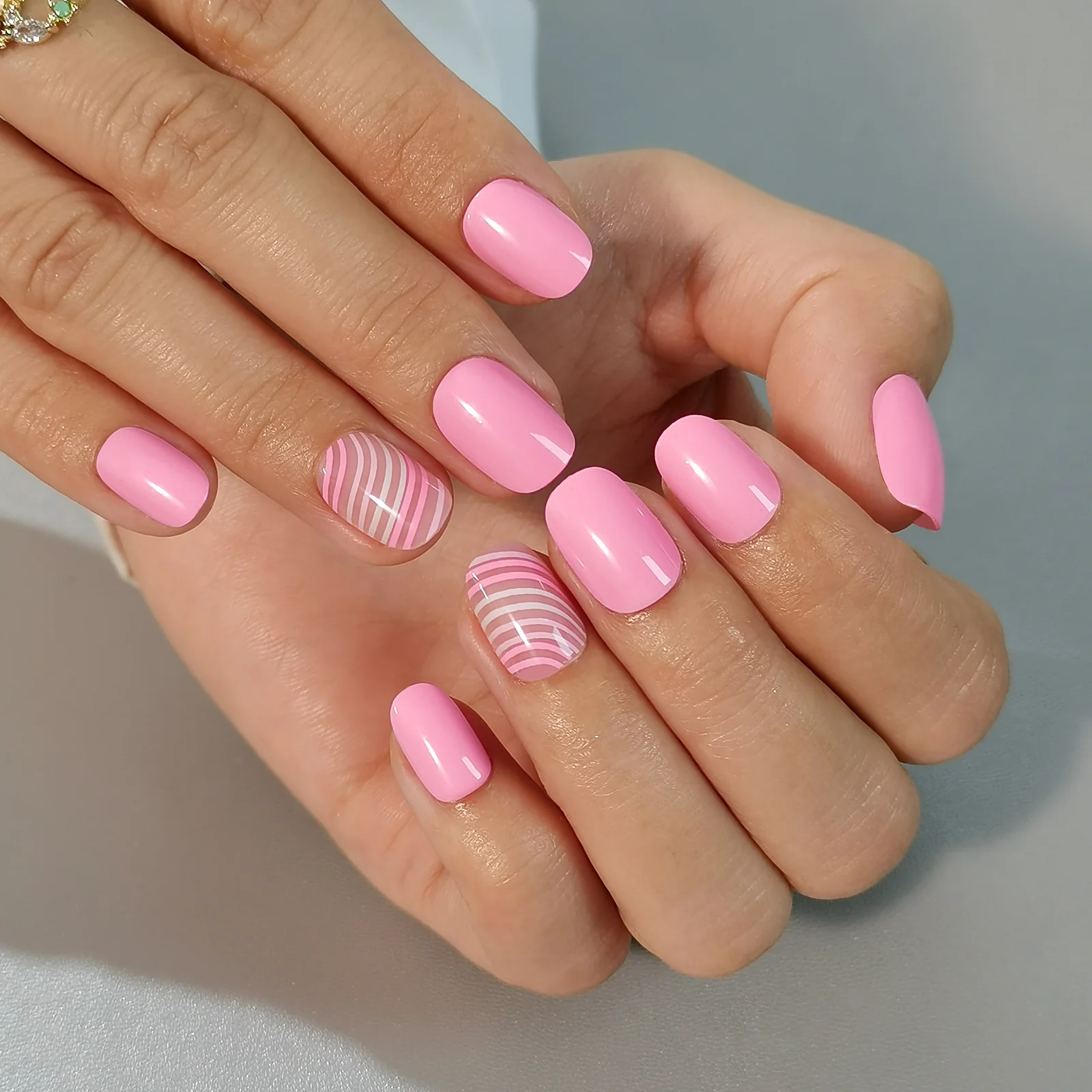 Candy Stripe – RS Squoval - Image 4