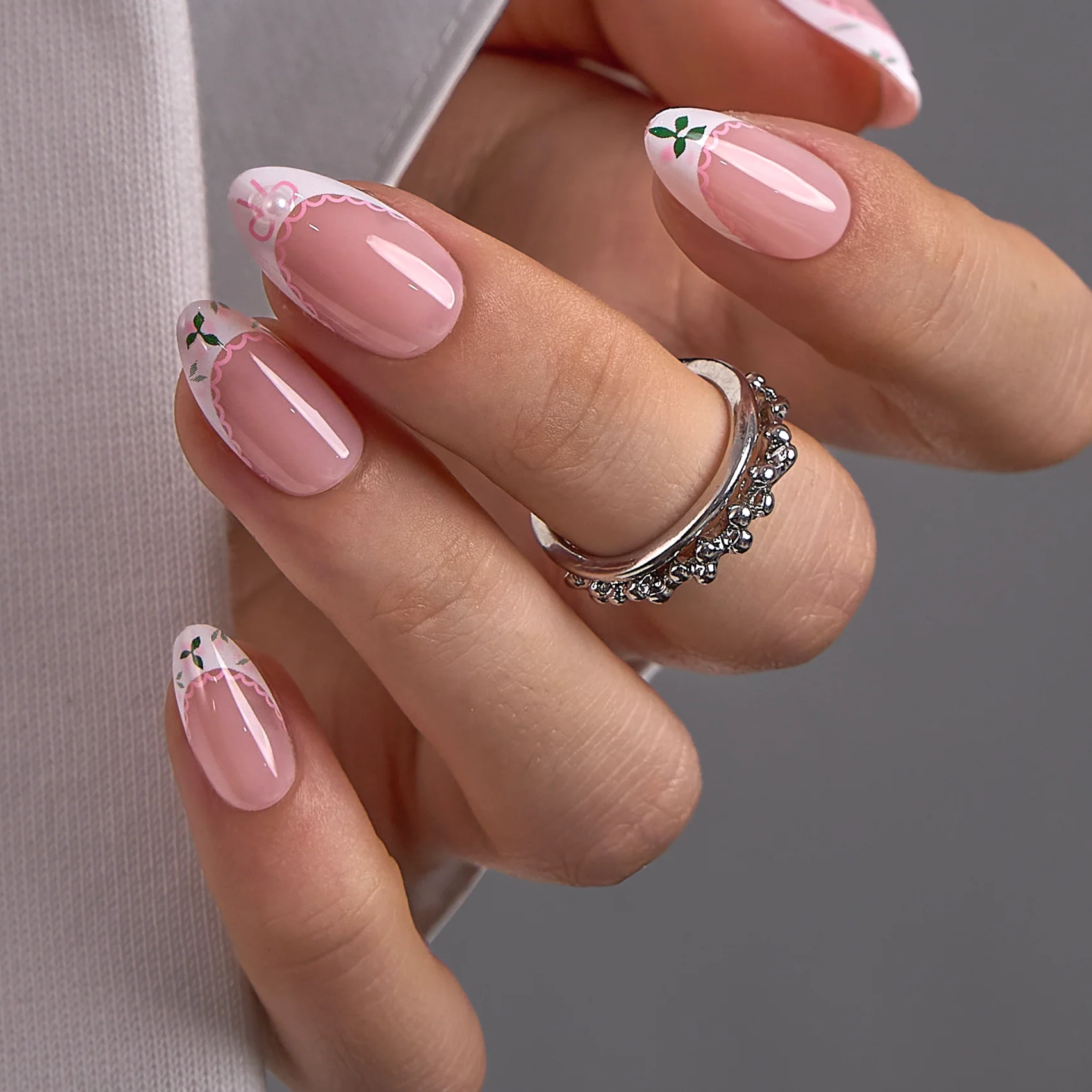 Lace Bloom – S Almond - Image 3