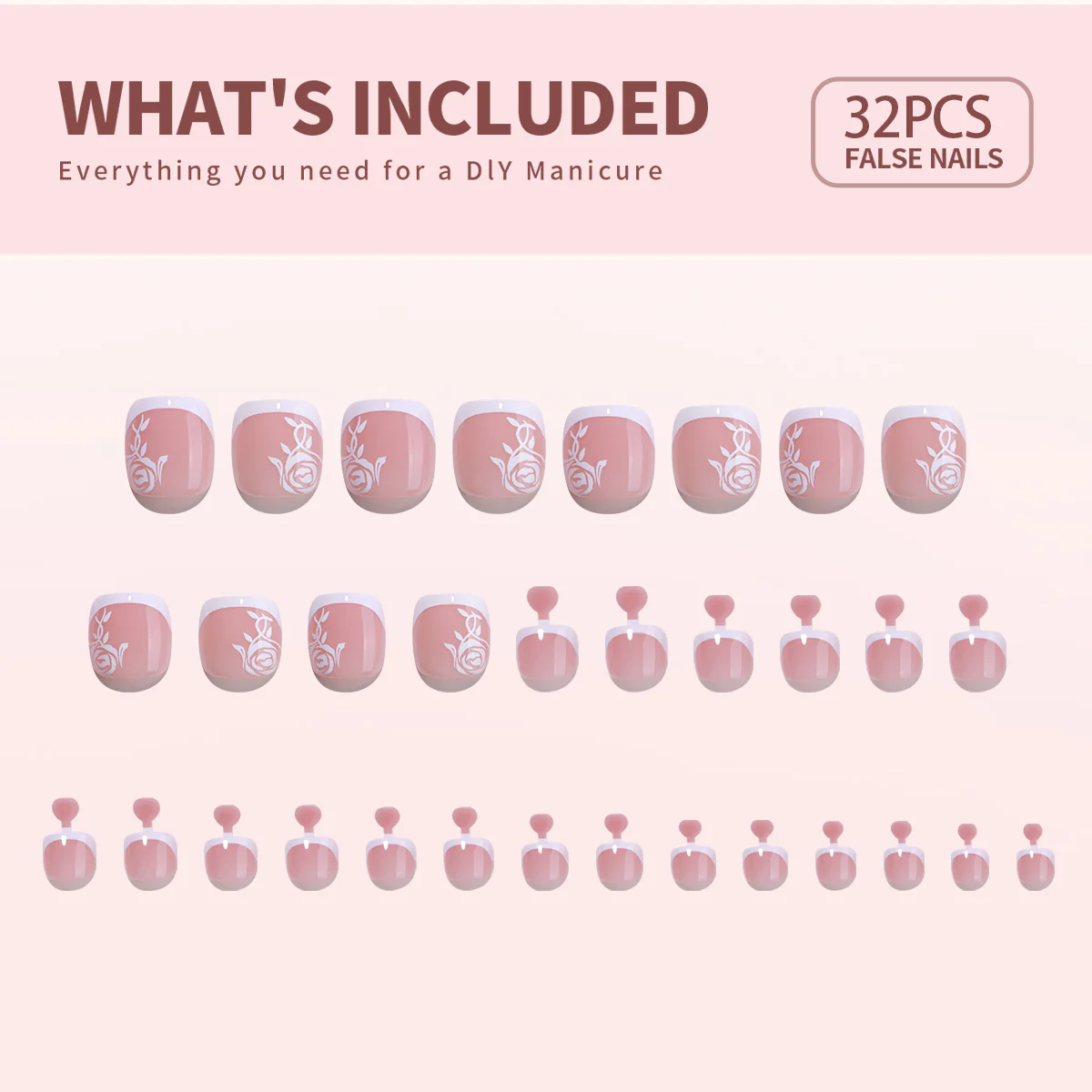 French Rose - Squoval Toenails - Image 5