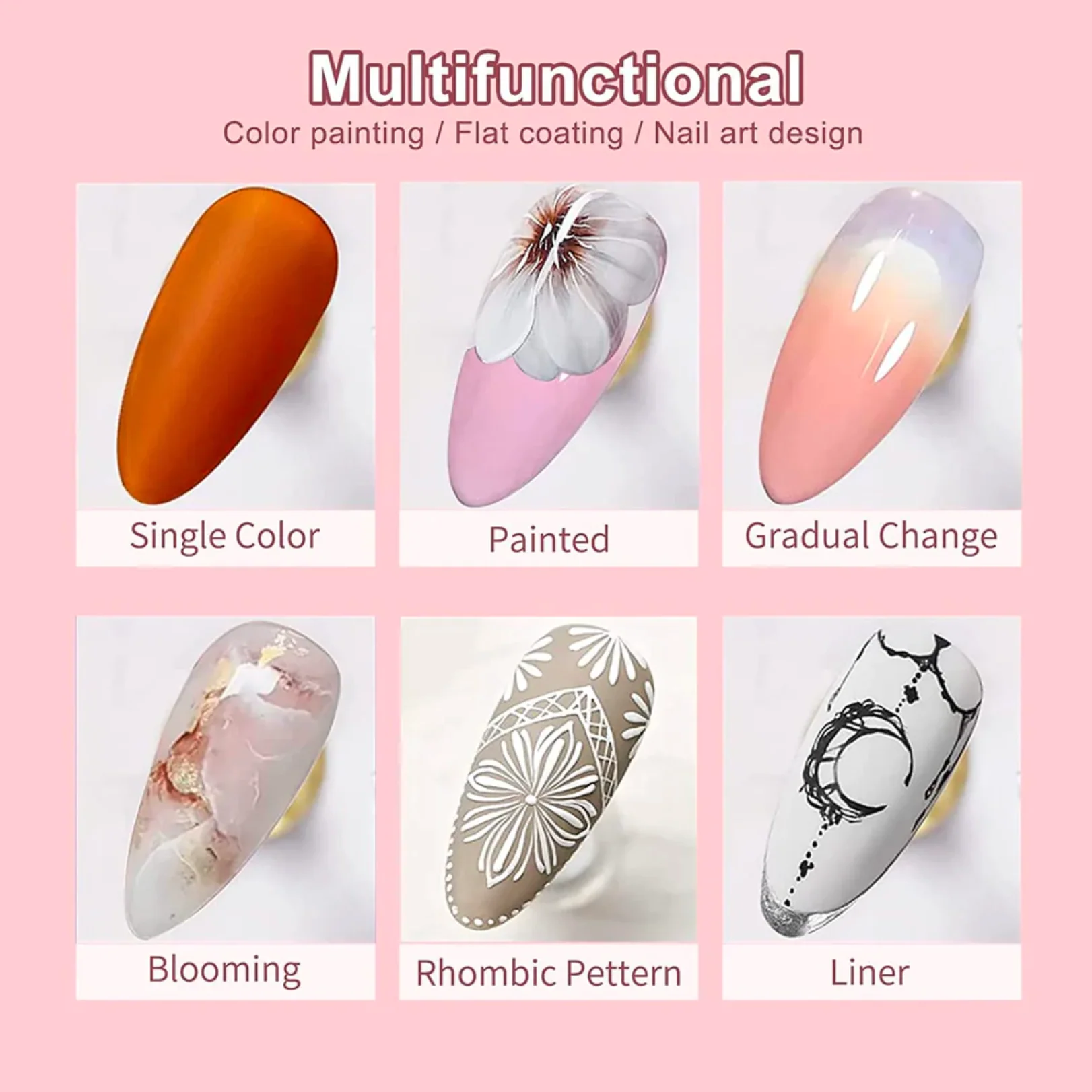 4 Colors Solid Nail Gel D-06 - Image 8